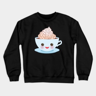 Cute coffee Latte Crewneck Sweatshirt